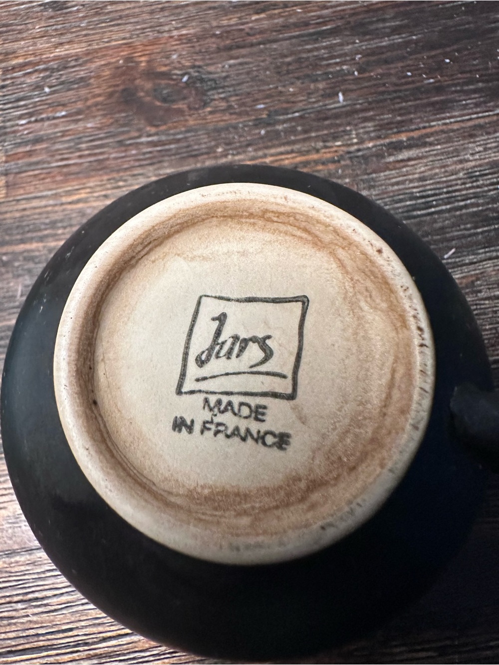 Jars Matte Black/green Ceramic teacup and dishes with Natural Base